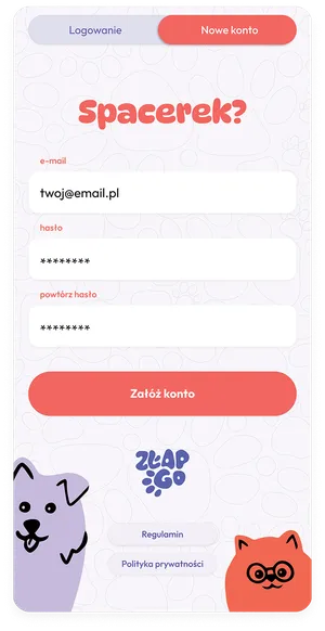 Ekran aplikacji ZłapGo