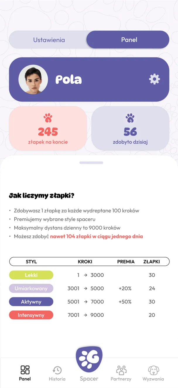 Ekran aplikacji ZłapGo